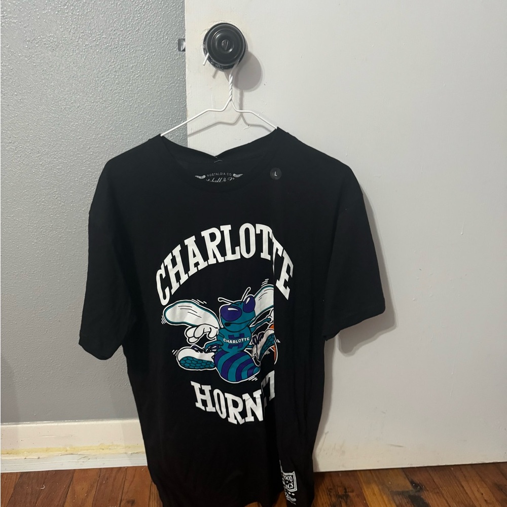 Mitchell and Ness Charlotte Hornets Graphic Tee